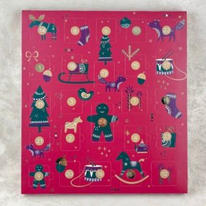 Calendrier de l'Avent rouge